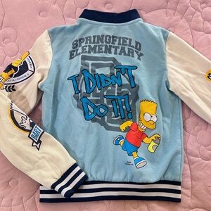 The Simpson varsity aplique jacket 10y